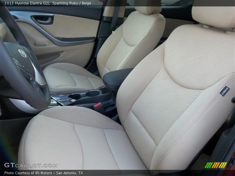 Sparkling Ruby / Beige 2013 Hyundai Elantra GLS