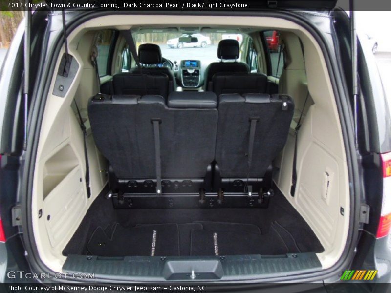 Dark Charcoal Pearl / Black/Light Graystone 2012 Chrysler Town & Country Touring