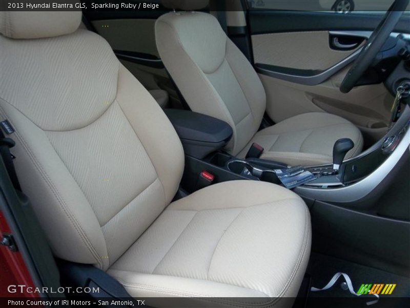 Sparkling Ruby / Beige 2013 Hyundai Elantra GLS