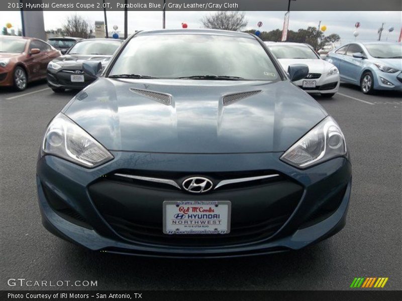 Parabolica Blue / Gray Leather/Gray Cloth 2013 Hyundai Genesis Coupe 2.0T