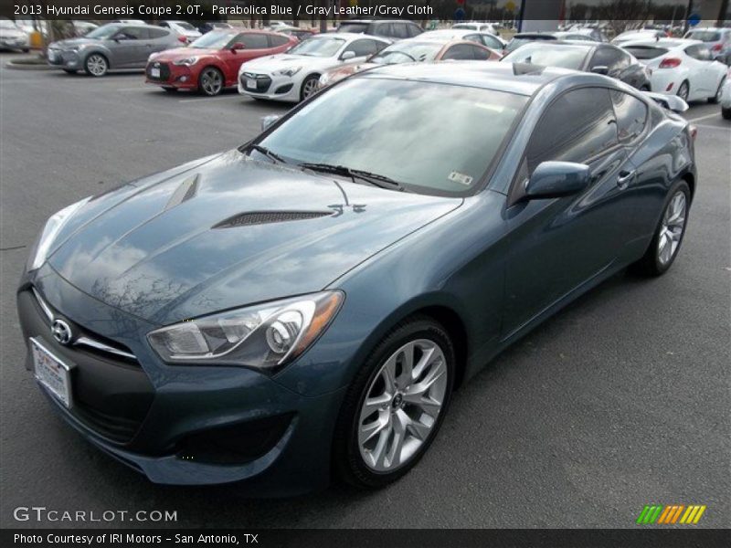 Parabolica Blue / Gray Leather/Gray Cloth 2013 Hyundai Genesis Coupe 2.0T