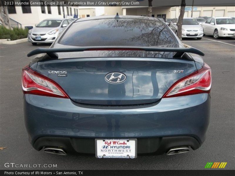 Parabolica Blue / Gray Leather/Gray Cloth 2013 Hyundai Genesis Coupe 2.0T