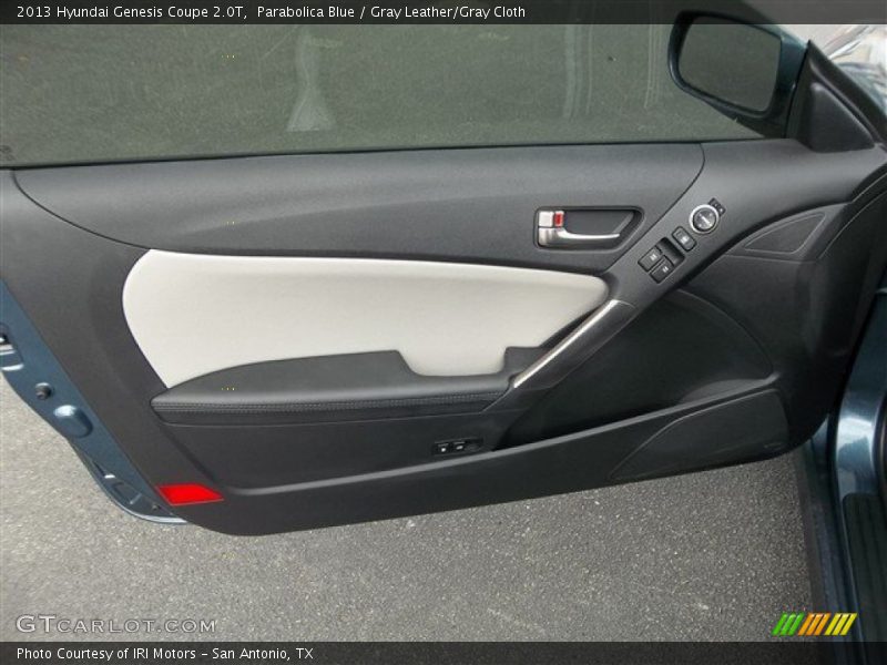 Parabolica Blue / Gray Leather/Gray Cloth 2013 Hyundai Genesis Coupe 2.0T