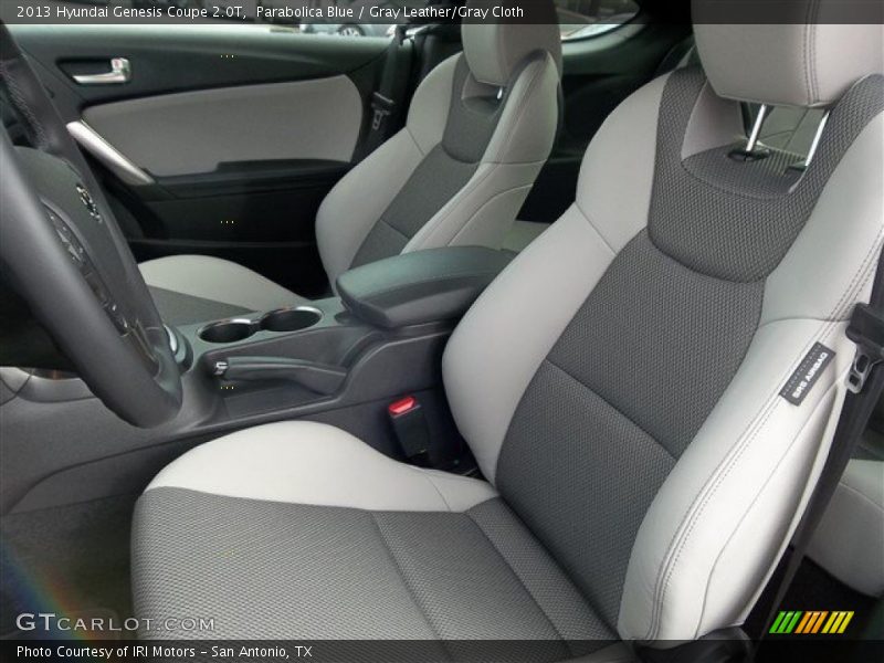 Parabolica Blue / Gray Leather/Gray Cloth 2013 Hyundai Genesis Coupe 2.0T
