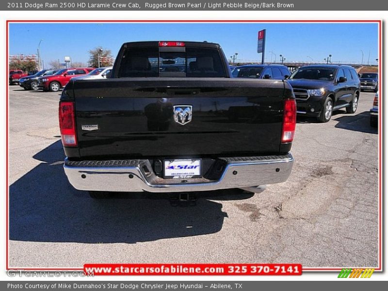 Rugged Brown Pearl / Light Pebble Beige/Bark Brown 2011 Dodge Ram 2500 HD Laramie Crew Cab