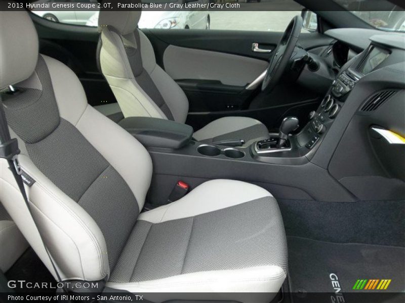 Parabolica Blue / Gray Leather/Gray Cloth 2013 Hyundai Genesis Coupe 2.0T