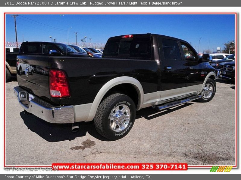 Rugged Brown Pearl / Light Pebble Beige/Bark Brown 2011 Dodge Ram 2500 HD Laramie Crew Cab