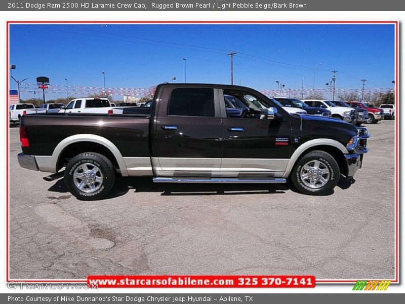 Rugged Brown Pearl / Light Pebble Beige/Bark Brown 2011 Dodge Ram 2500 HD Laramie Crew Cab