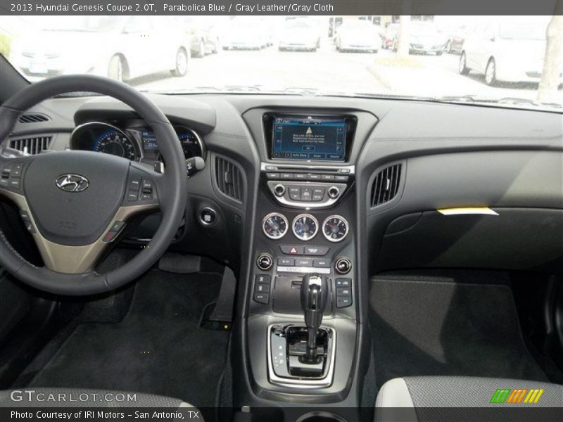 Parabolica Blue / Gray Leather/Gray Cloth 2013 Hyundai Genesis Coupe 2.0T