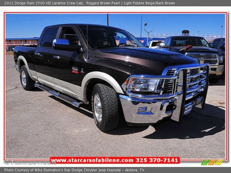 Rugged Brown Pearl / Light Pebble Beige/Bark Brown 2011 Dodge Ram 2500 HD Laramie Crew Cab