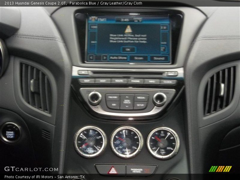 Parabolica Blue / Gray Leather/Gray Cloth 2013 Hyundai Genesis Coupe 2.0T