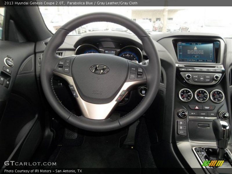 Parabolica Blue / Gray Leather/Gray Cloth 2013 Hyundai Genesis Coupe 2.0T