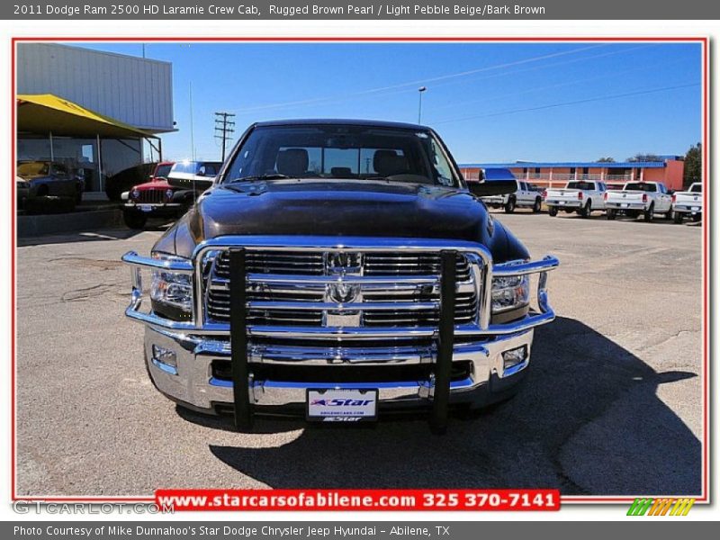 Rugged Brown Pearl / Light Pebble Beige/Bark Brown 2011 Dodge Ram 2500 HD Laramie Crew Cab