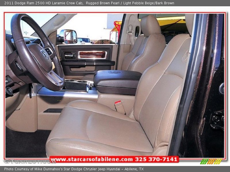Rugged Brown Pearl / Light Pebble Beige/Bark Brown 2011 Dodge Ram 2500 HD Laramie Crew Cab