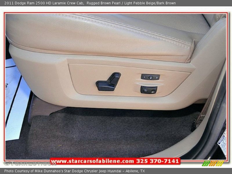 Rugged Brown Pearl / Light Pebble Beige/Bark Brown 2011 Dodge Ram 2500 HD Laramie Crew Cab