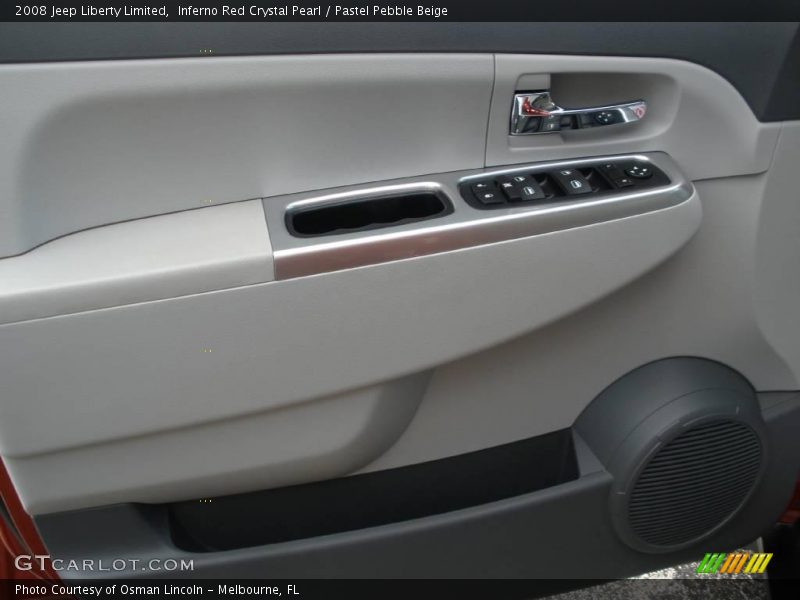 Inferno Red Crystal Pearl / Pastel Pebble Beige 2008 Jeep Liberty Limited