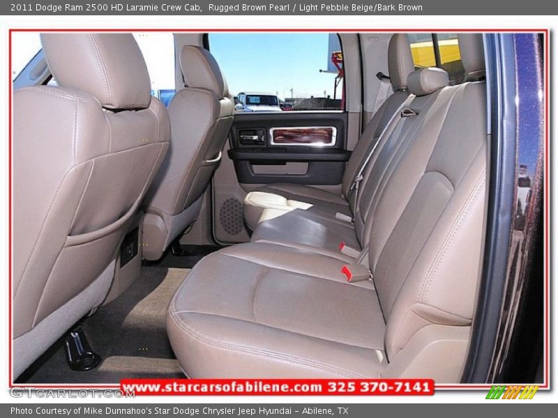 Rugged Brown Pearl / Light Pebble Beige/Bark Brown 2011 Dodge Ram 2500 HD Laramie Crew Cab