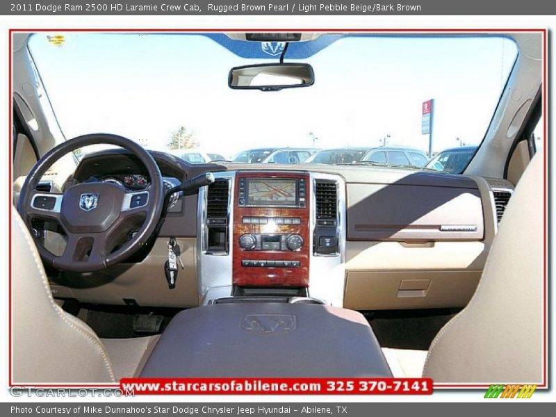 Rugged Brown Pearl / Light Pebble Beige/Bark Brown 2011 Dodge Ram 2500 HD Laramie Crew Cab