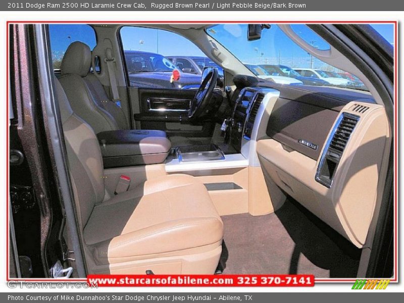 Rugged Brown Pearl / Light Pebble Beige/Bark Brown 2011 Dodge Ram 2500 HD Laramie Crew Cab