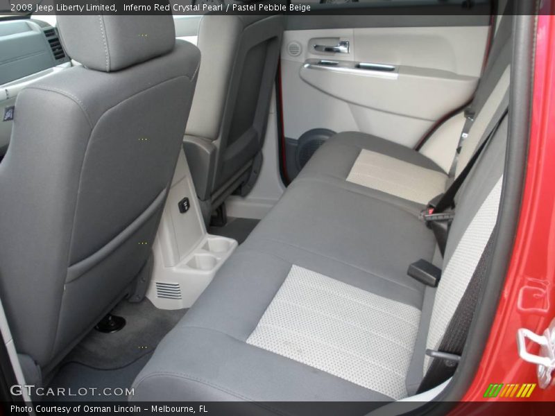 Inferno Red Crystal Pearl / Pastel Pebble Beige 2008 Jeep Liberty Limited