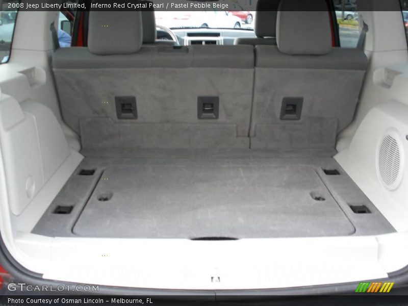 Inferno Red Crystal Pearl / Pastel Pebble Beige 2008 Jeep Liberty Limited