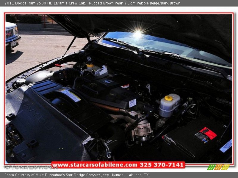 Rugged Brown Pearl / Light Pebble Beige/Bark Brown 2011 Dodge Ram 2500 HD Laramie Crew Cab