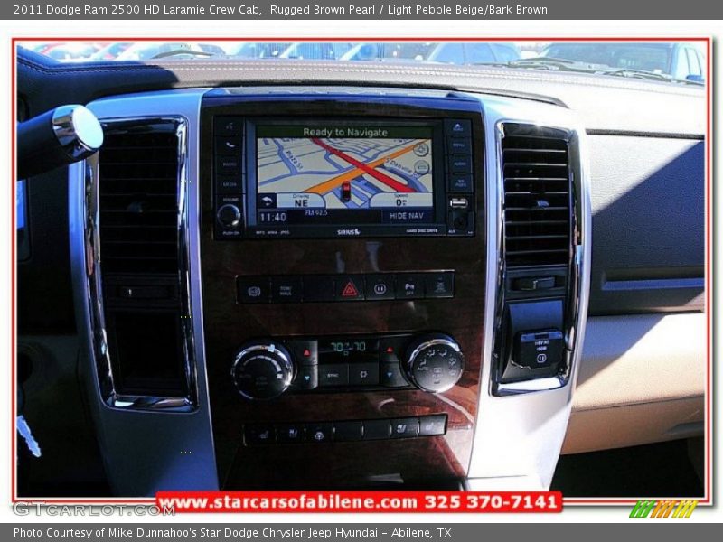 Rugged Brown Pearl / Light Pebble Beige/Bark Brown 2011 Dodge Ram 2500 HD Laramie Crew Cab