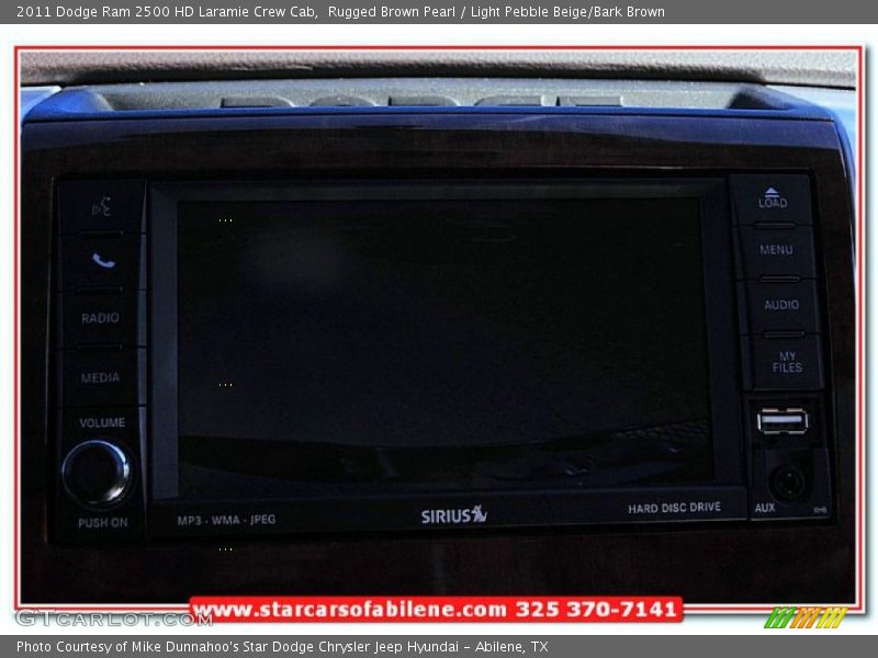 Rugged Brown Pearl / Light Pebble Beige/Bark Brown 2011 Dodge Ram 2500 HD Laramie Crew Cab
