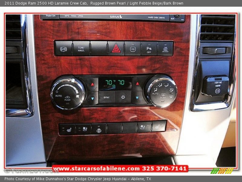 Rugged Brown Pearl / Light Pebble Beige/Bark Brown 2011 Dodge Ram 2500 HD Laramie Crew Cab
