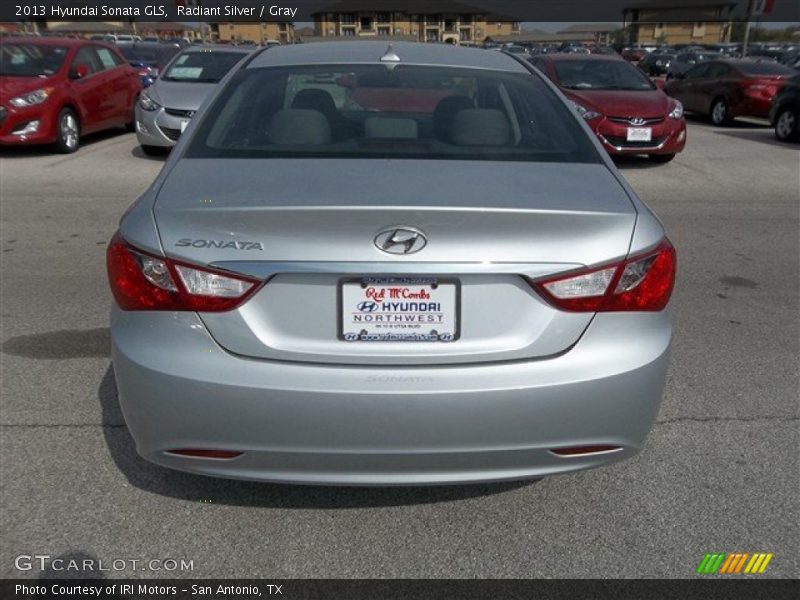 Radiant Silver / Gray 2013 Hyundai Sonata GLS