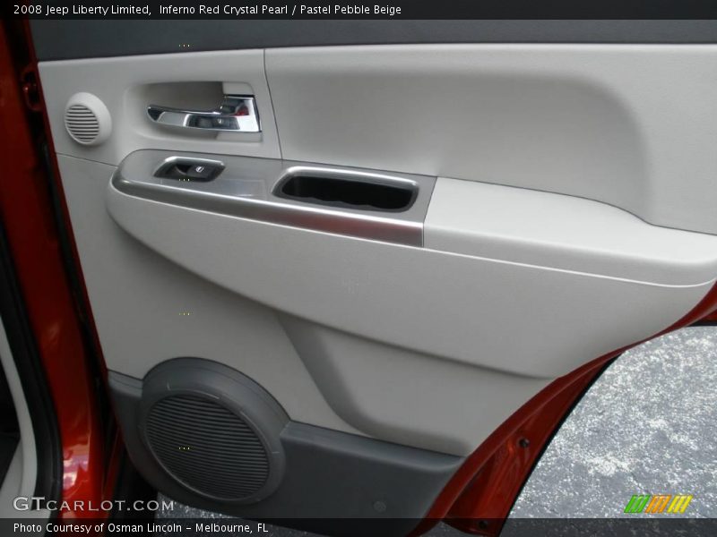 Inferno Red Crystal Pearl / Pastel Pebble Beige 2008 Jeep Liberty Limited