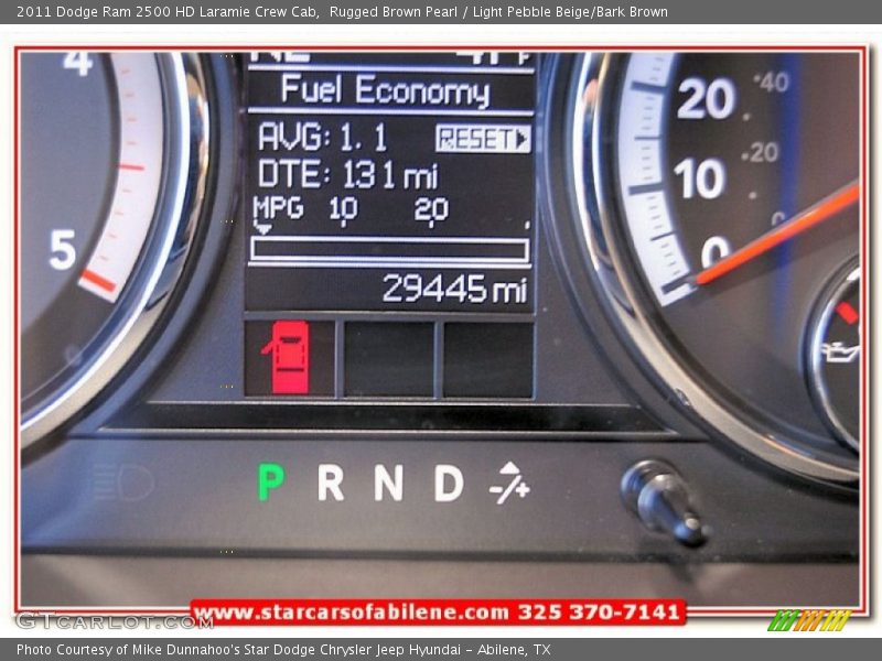 Rugged Brown Pearl / Light Pebble Beige/Bark Brown 2011 Dodge Ram 2500 HD Laramie Crew Cab