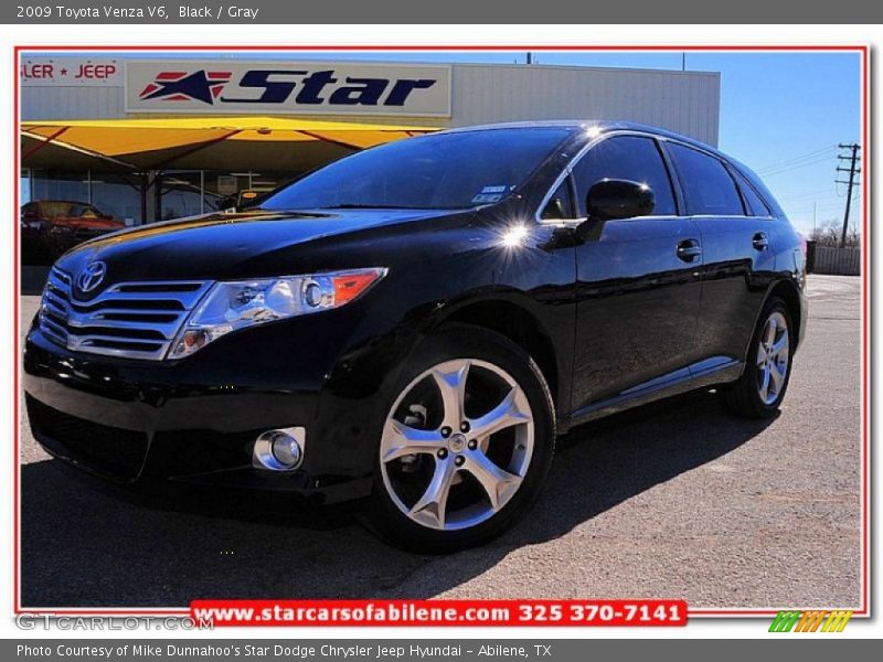 Black / Gray 2009 Toyota Venza V6