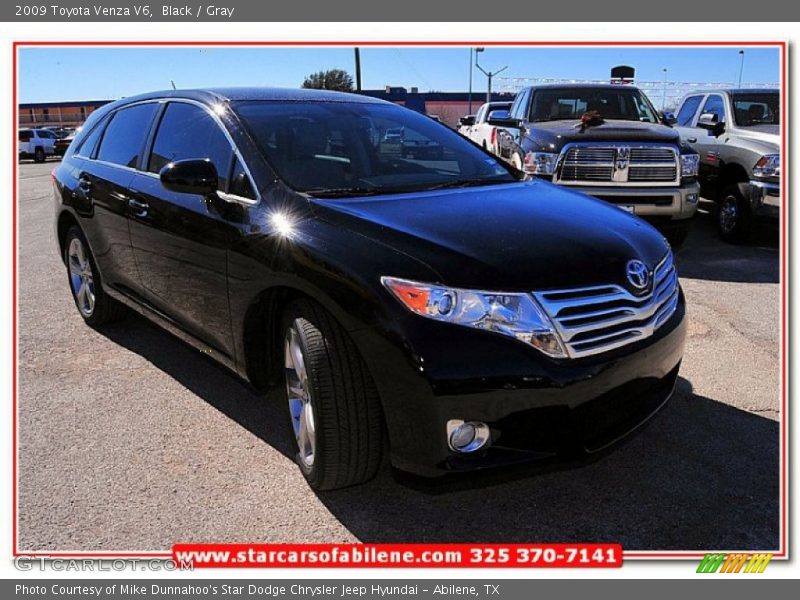 Black / Gray 2009 Toyota Venza V6