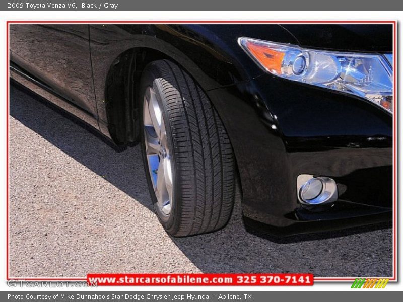 Black / Gray 2009 Toyota Venza V6