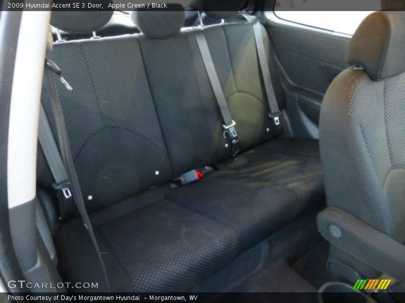 Rear Seat of 2009 Accent SE 3 Door