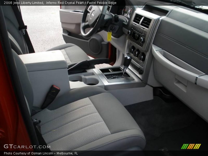Inferno Red Crystal Pearl / Pastel Pebble Beige 2008 Jeep Liberty Limited
