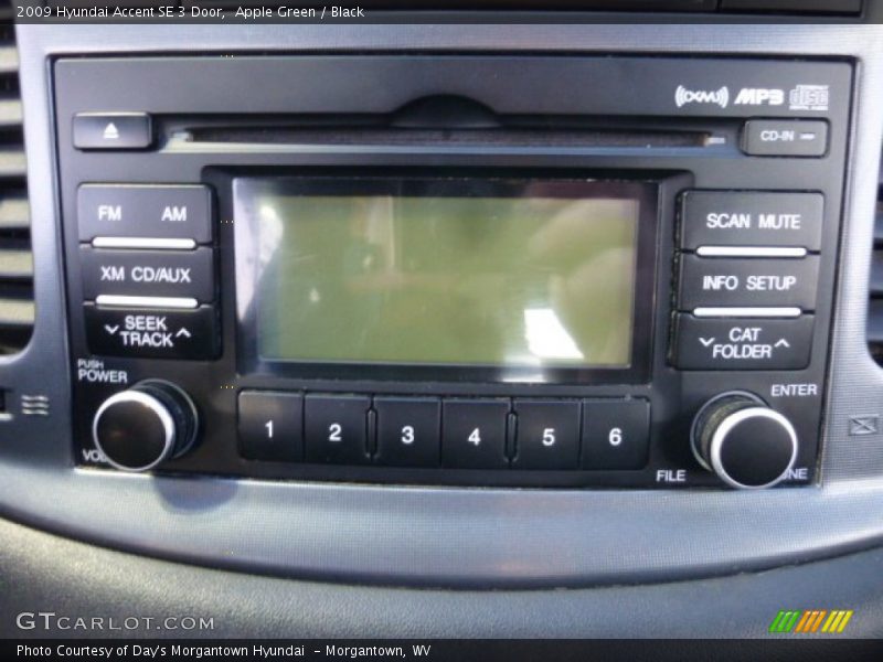 Audio System of 2009 Accent SE 3 Door