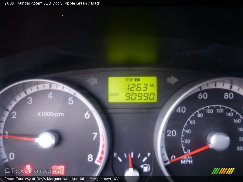  2009 Accent SE 3 Door SE 3 Door Gauges
