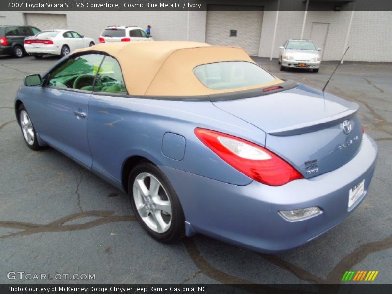 Cosmic Blue Metallic / Ivory 2007 Toyota Solara SLE V6 Convertible