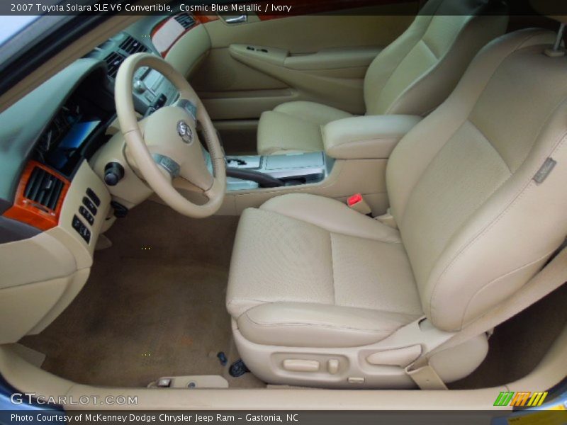  2007 Solara SLE V6 Convertible Ivory Interior