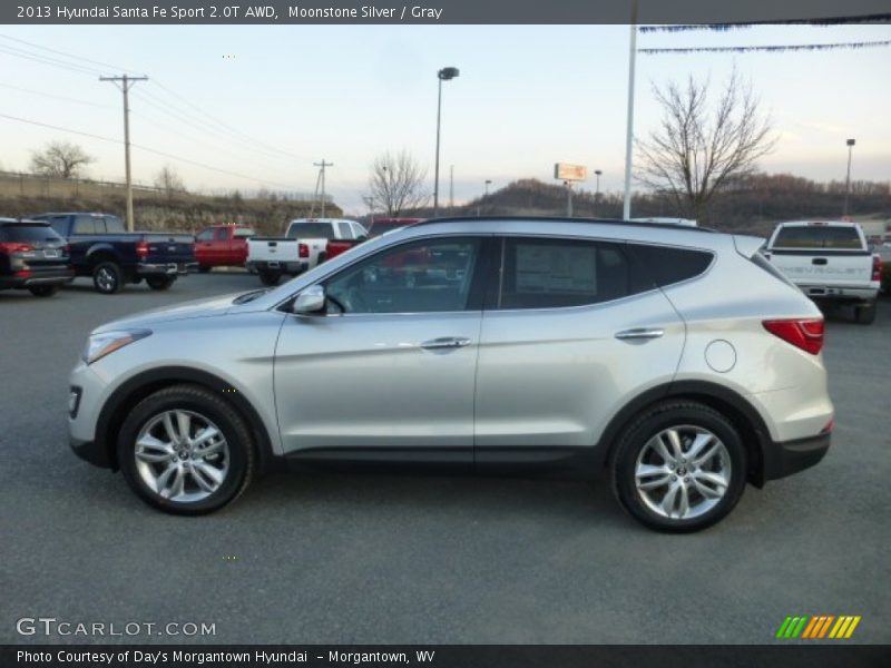 Moonstone Silver / Gray 2013 Hyundai Santa Fe Sport 2.0T AWD
