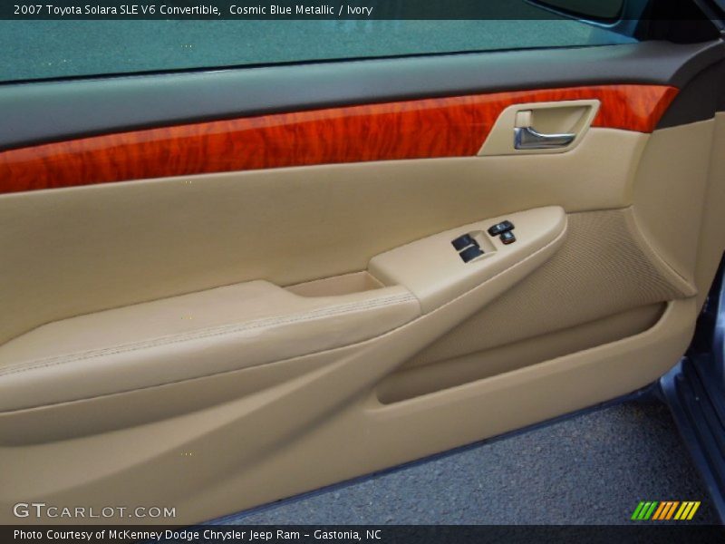 Cosmic Blue Metallic / Ivory 2007 Toyota Solara SLE V6 Convertible