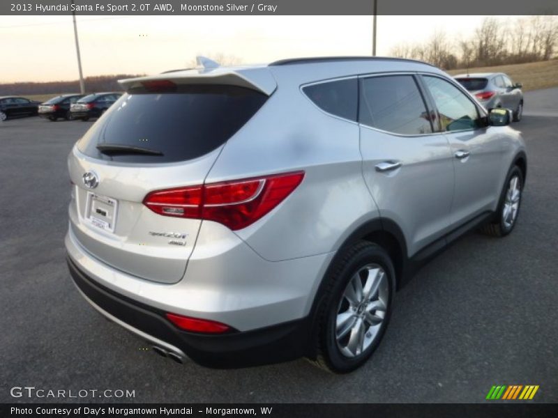 Moonstone Silver / Gray 2013 Hyundai Santa Fe Sport 2.0T AWD