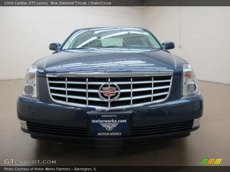 Blue Diamond Tricoat / Shale/Cocoa 2009 Cadillac DTS Luxury