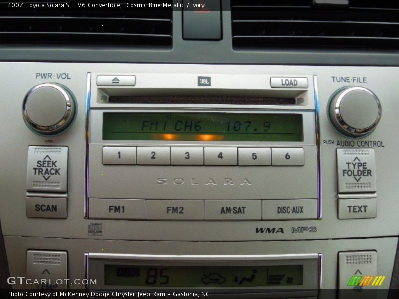 Audio System of 2007 Solara SLE V6 Convertible