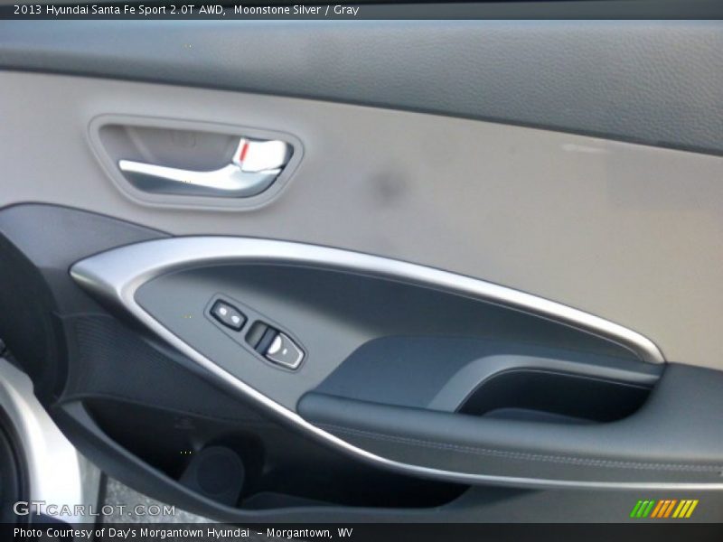 Moonstone Silver / Gray 2013 Hyundai Santa Fe Sport 2.0T AWD