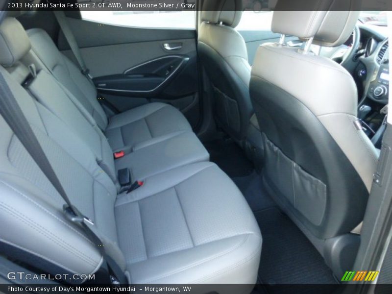 Moonstone Silver / Gray 2013 Hyundai Santa Fe Sport 2.0T AWD