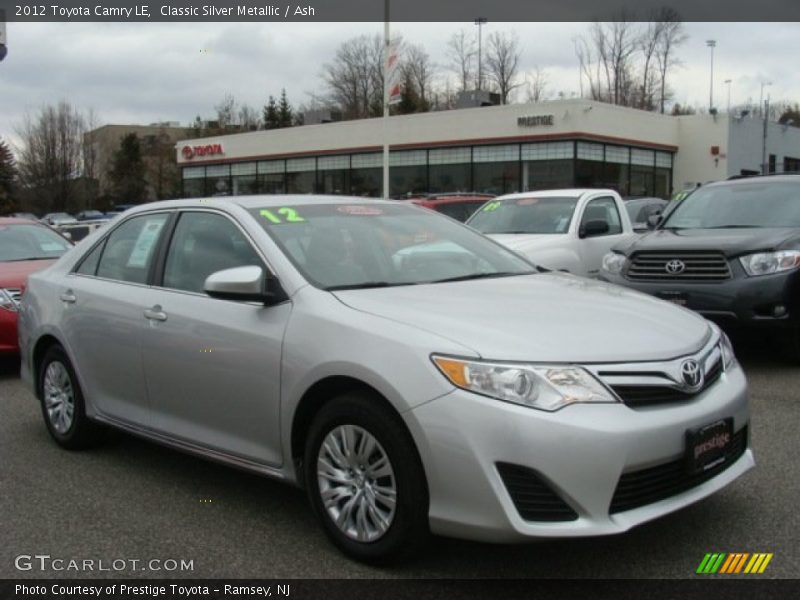 Classic Silver Metallic / Ash 2012 Toyota Camry LE