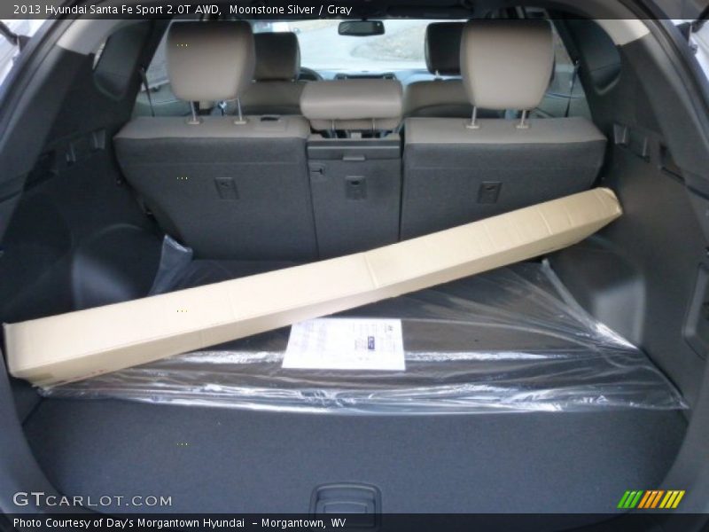 Moonstone Silver / Gray 2013 Hyundai Santa Fe Sport 2.0T AWD